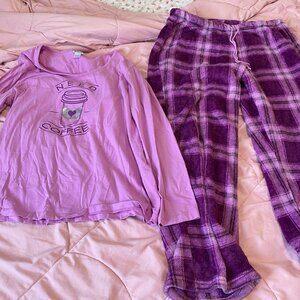 Need Coffee Pajama Set Size XL